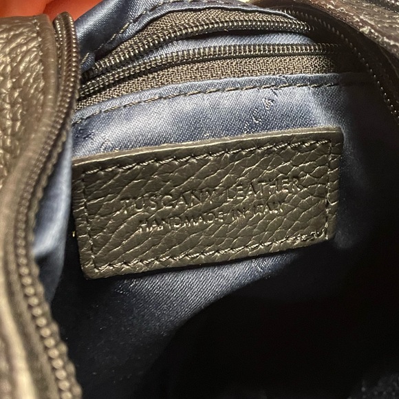 Tuscany Leather The Shanghai Pebbled Black Bag - Picture 10 of 10